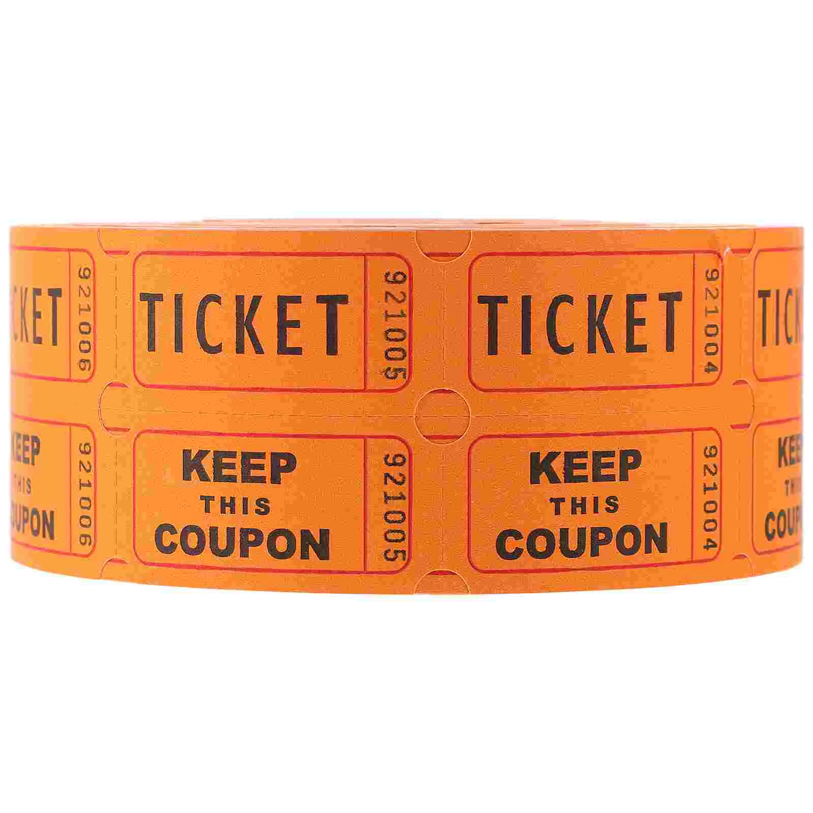 Лотерейные билеты из рафии призовые игровые ваусеры бумажные ярлыки оранжевого