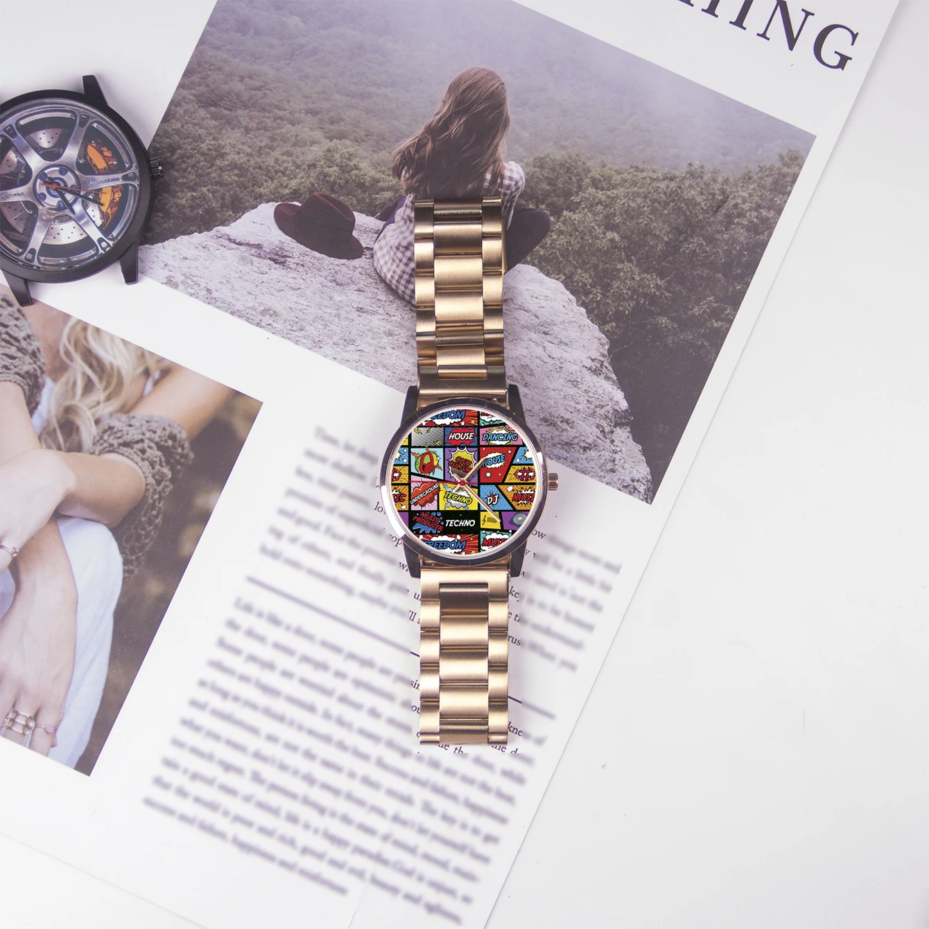 Часы наручные женские кварцевые с логотипом Friend