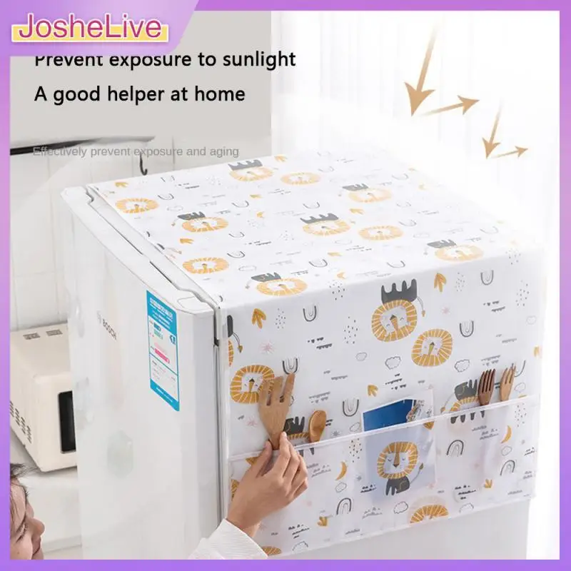 

Beveling Design Quilt Bag Multifunctional Household Oil-proof Refrigerator Cover Oil-proof A Variety Of Optional Dust Bag 1pc