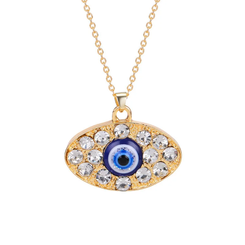 Классическое циркониевое женское ожерелье Hamsa с дизайном зла чокер из