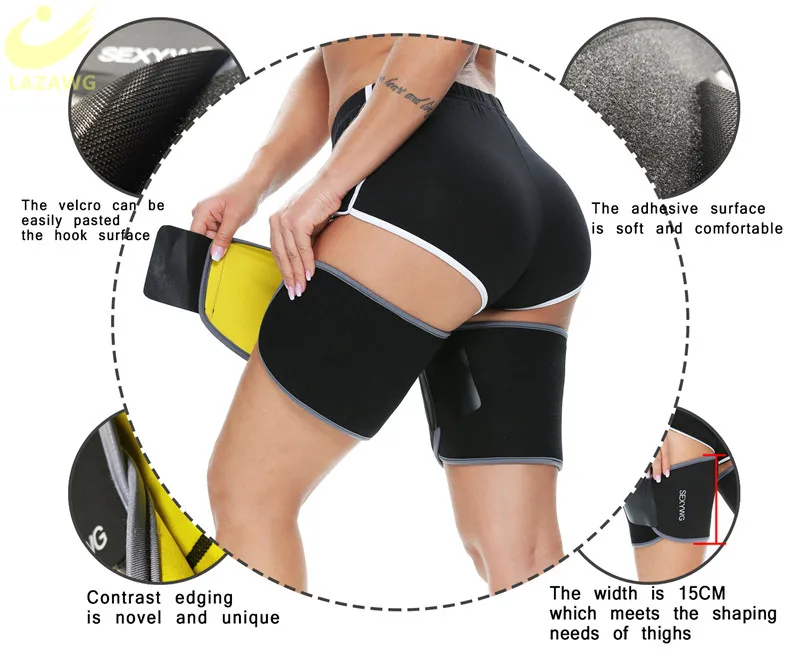 LAZAWG Women Body Shaper Sauna Slimmer Thigh Calf  Shapewear Sweat Shaping Legs Fat Burning Arm Shapers Trimmer Sets Shapewear