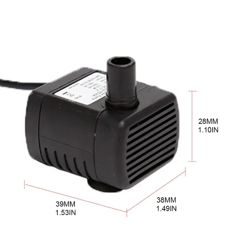 Погружной насос Micro ultra silent USB 0 4-1 5 м подходит для поднятого лифта фонтана бассейна