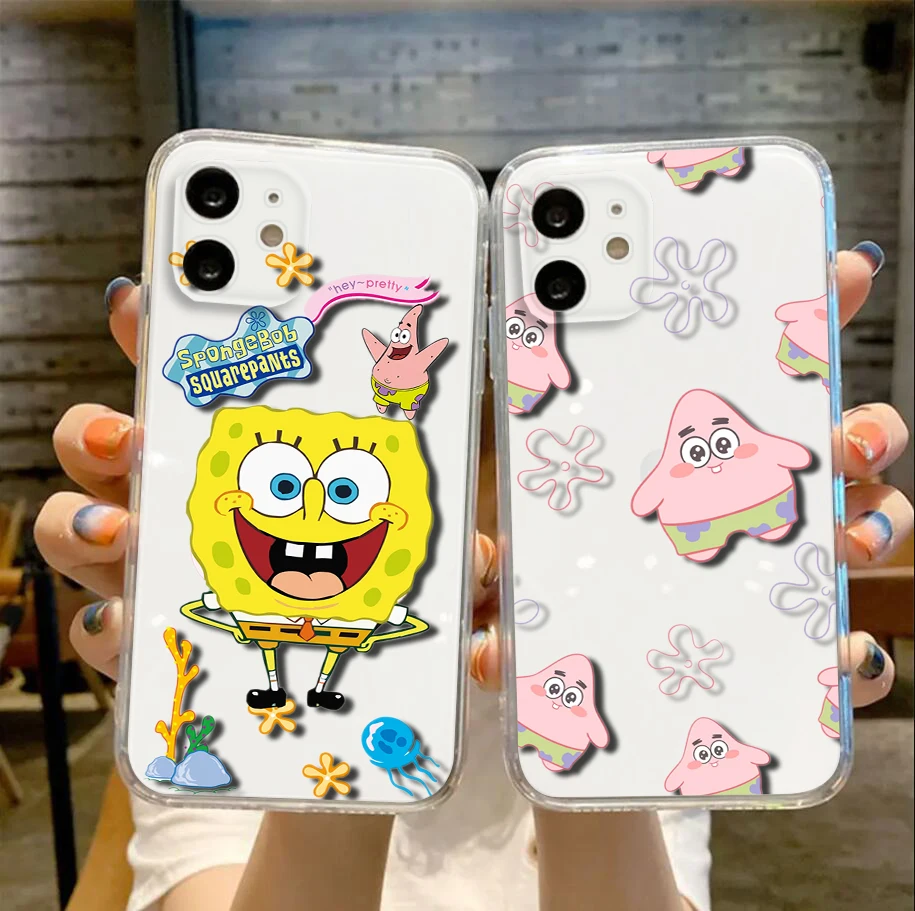 Мягкий чехол R16 SpongeBob SquarePants для Moto G Play E20 E4 E40 E5 E6 E6S E7 Power Edge 20 Lite Pro G200 G30 G4