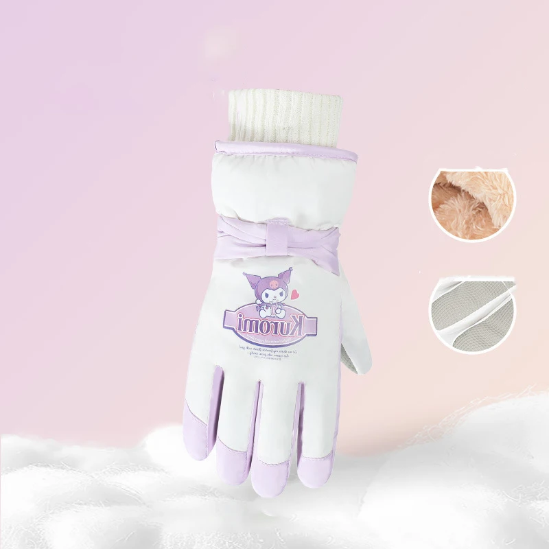 Детские лыжные перчатки Sanrio Hello Kitty My Melody зимние теплые утолщенные