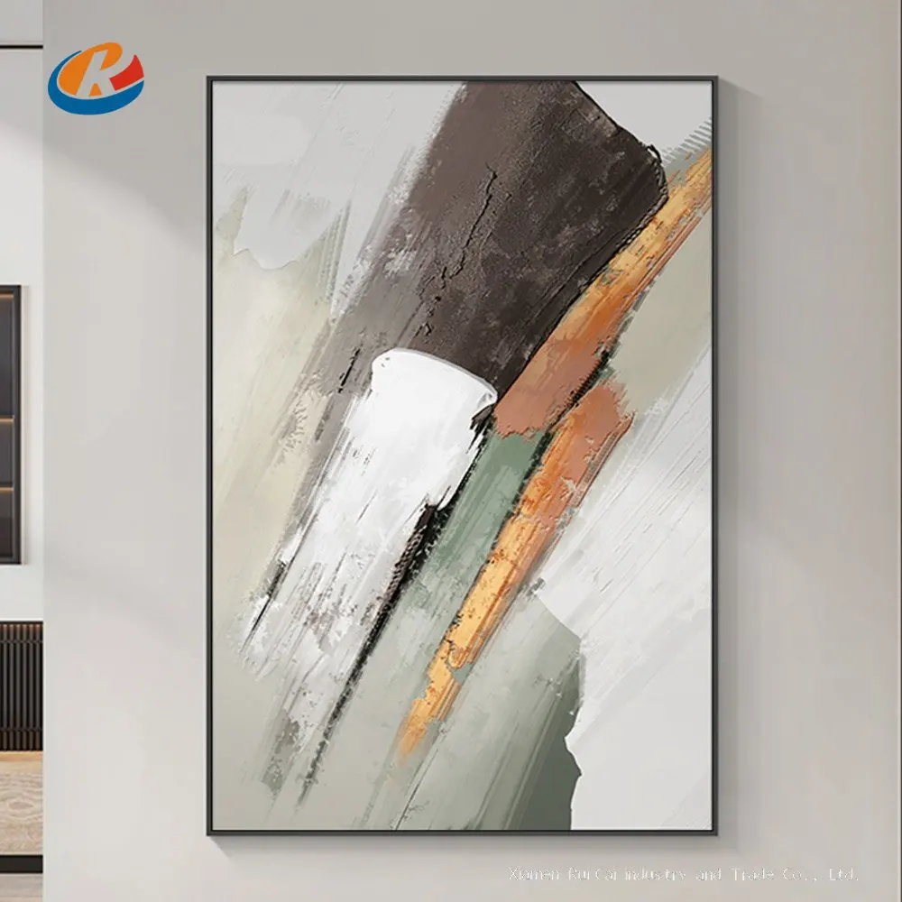 

Colorful Square Brush Oil Painting Abstract Handmade Canvas Decorative Mural Unframe Acrylic Hanging For Living Room Art