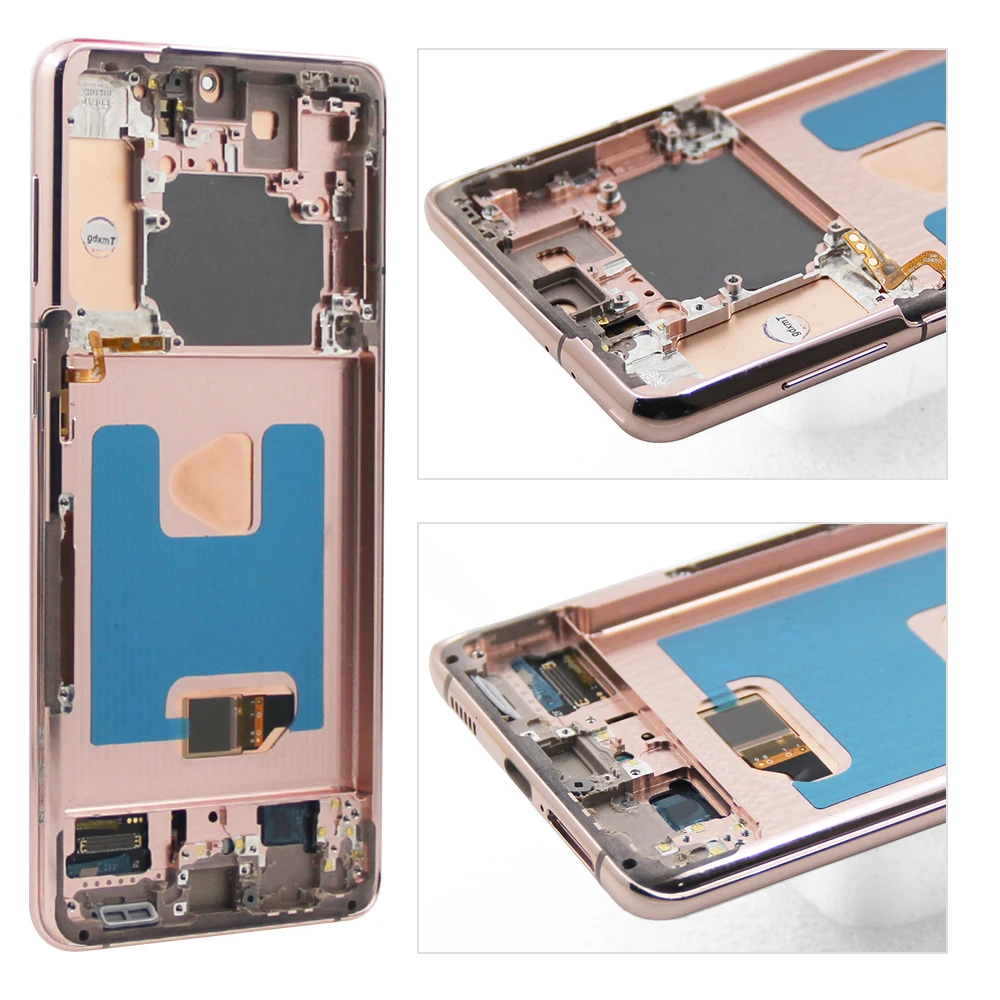 pantalla S21 Plus Super AMOLED Экран для samsung s21 plus дисплей Цифровой сенсорный экран с рамкой