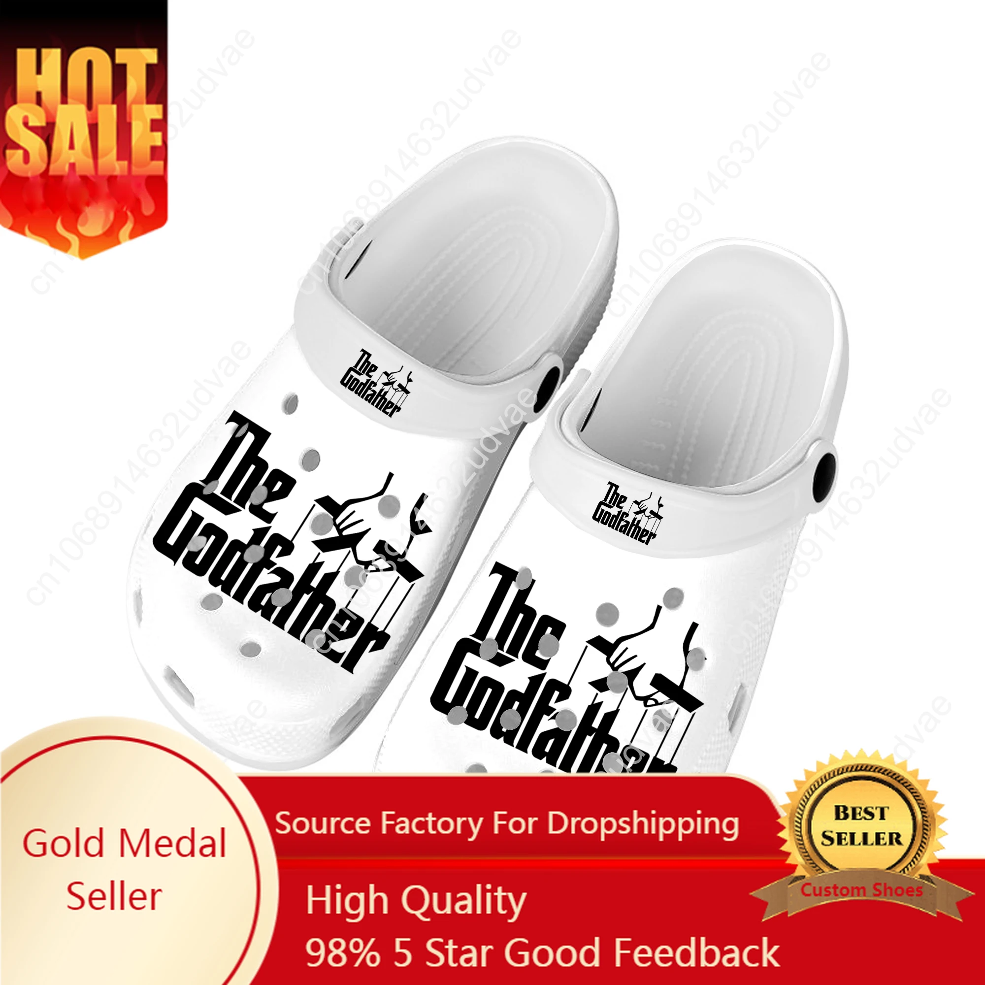 

The Godfather Home Clogs Custom Water Shoes Mens Womens Teenager Argentina Shoe Garden Clog Breathable Beach Hole Slippers