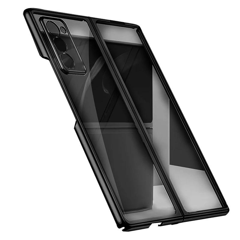 

For Samsung Galaxy Z Fold 2 Case Plating Transparent Hard PC Cover For Samsung Galaxy Z Fold2 5G
