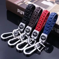 hand made anti lost key chain car key pendant split rings keychain phone number card keyring auto vehicle car accessories