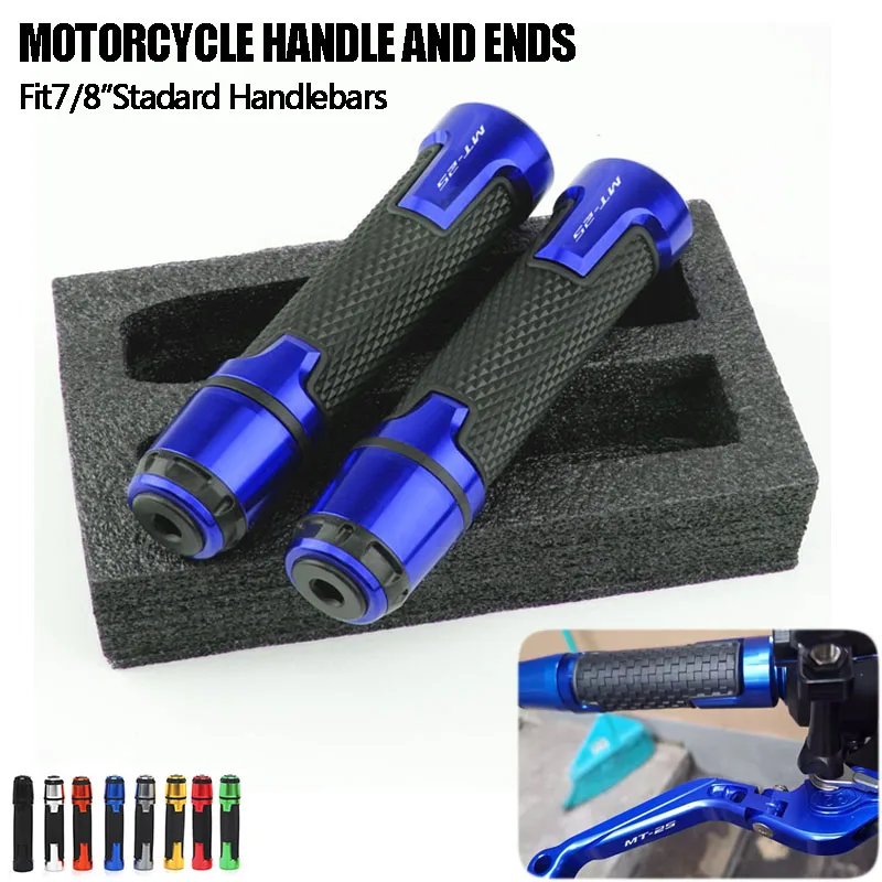 

For YAMAHA MT-25 MT25 MT 25 2015-2021 2020 2019 2018 2017 2016 Motorcycle CNC Handle Grip ends Handlebar Grips