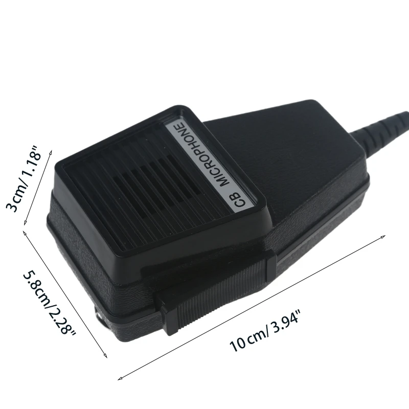 black cb microphone 4 pin connector mic speaker for cobra for superstar for uniden for audioline radio easy to replace free global shipping