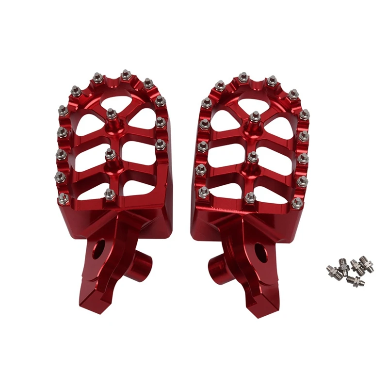 

1 Set Motorcycle Footrest Motorcycle Rests Peda For SUZUKI RMZ250 RMZ 250 2007-2009 RMZ450 RMZ 450 2005-2007 Red