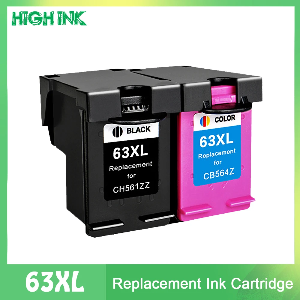 Картридж 2PK 63XL для принтера hp 63 XL hp63 чернильный картридж Officejet 3830 4650 4652 5220 5230 ENVY 4516