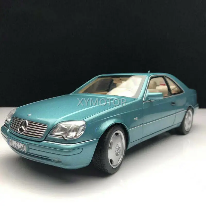 

Norev 1/18 для Benz CL600 Coupe 1997, металлическая литая модель автомобиля, детские игрушки, подарки, коллекционный дисплей, синий (серебристо-зеленый)