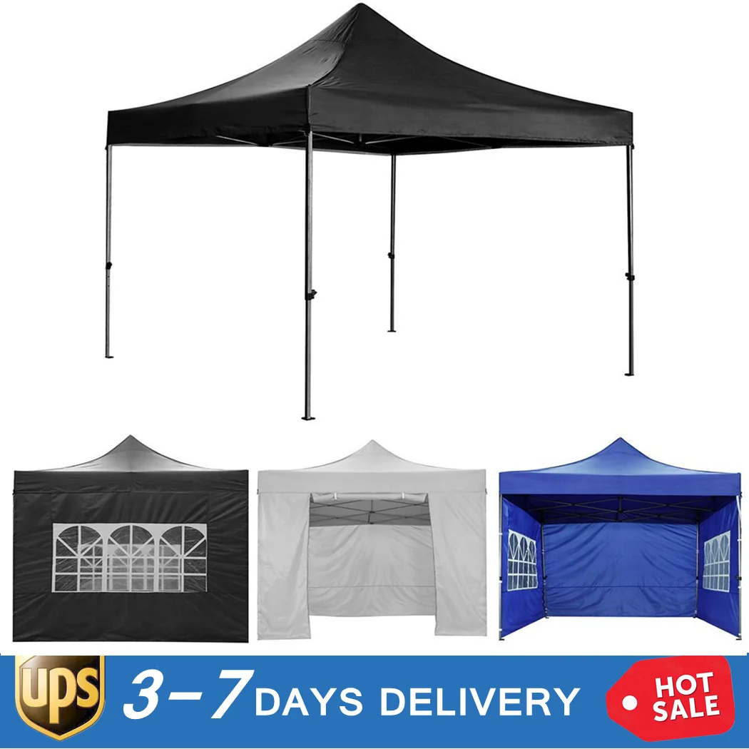 

Right Angle Folding Shed Tent Picnic Outdoor Anti UV Waterproof Instant Shelter with 4 Removable Side Walls