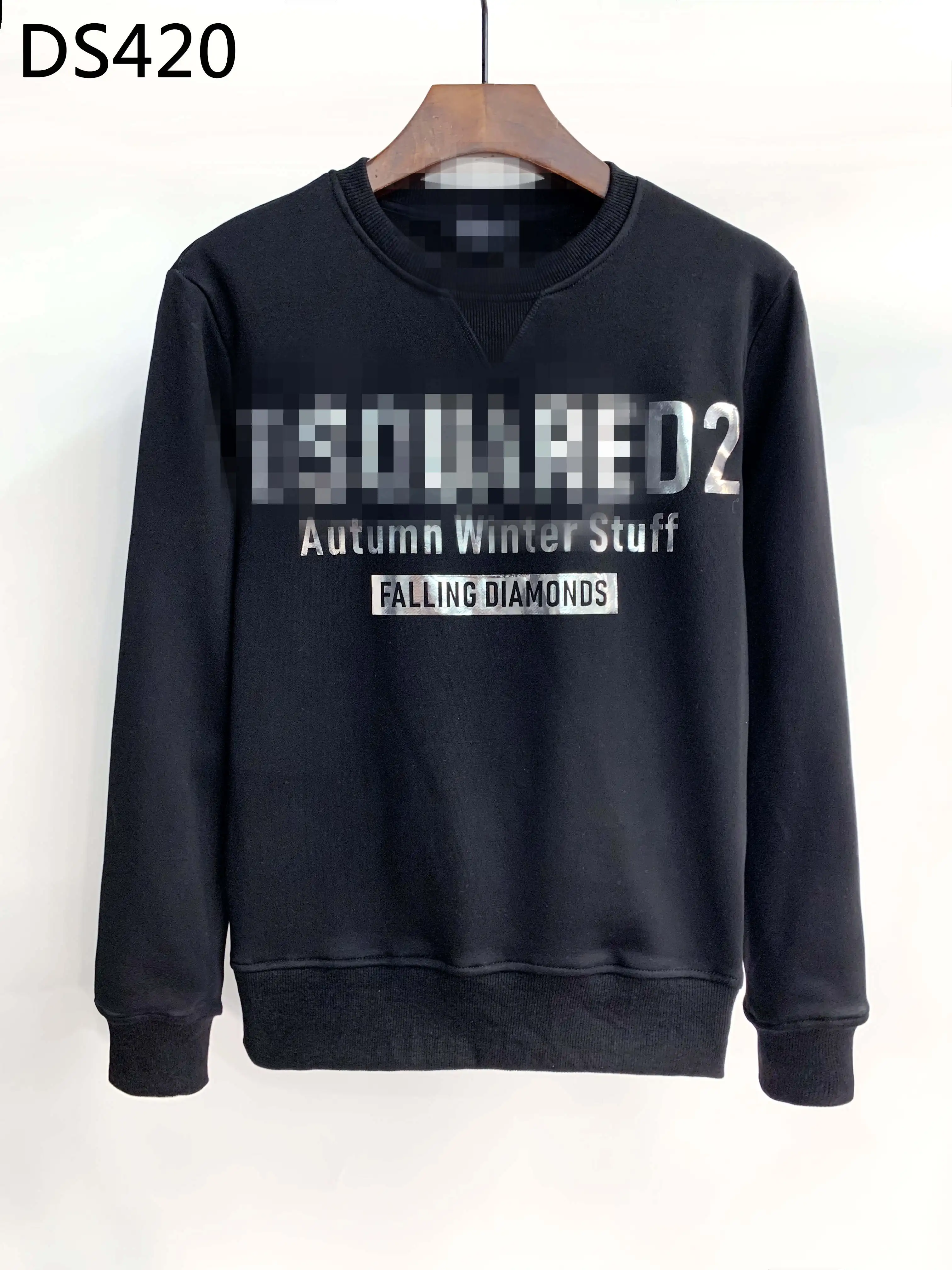 

22SS Spring New Men's Sweater Pullover Slim Fit Casual All over Print Fashion Color Contrast d2 Long Sleeve