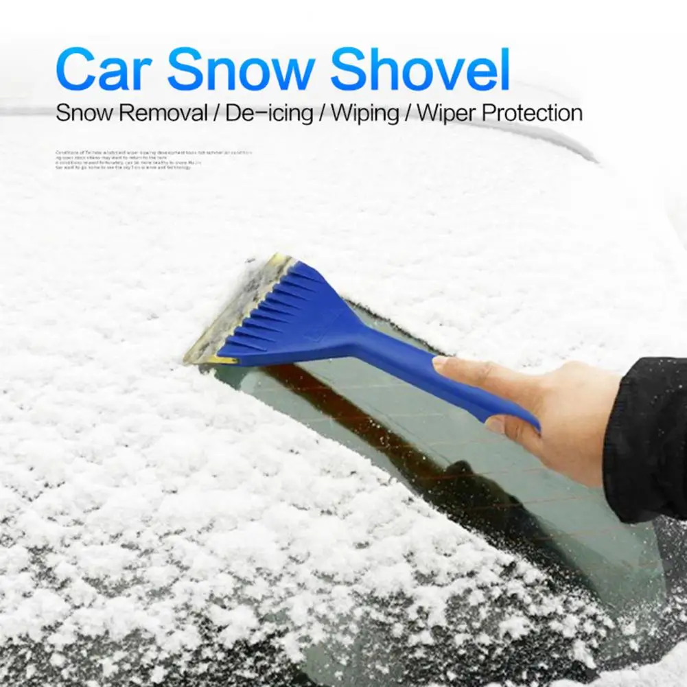 

Прочная лопата для снега, экономящая силы, расширенная утолщенная лопатка для лобового стекла, инструмент для очистки лобового стекла, скребок для льда, лопатка для снега автомобиля, очистка автомобиля