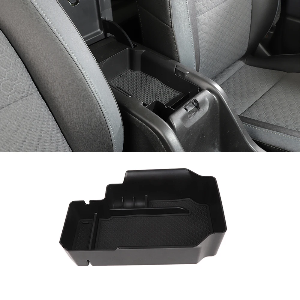 

Armrest Box Phone Holder Storage Tray Coin Organizer for Chevrolet Colorado 2015 2016 2017 2018 Car Interior Accessry ABS Black