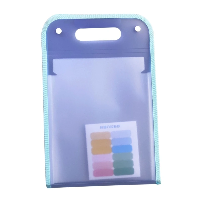 

Portable Vertical Organ Bag Test Paper Holder 13 Layers Accordion File Holder Portable Sorting Storage Tool with Buttons