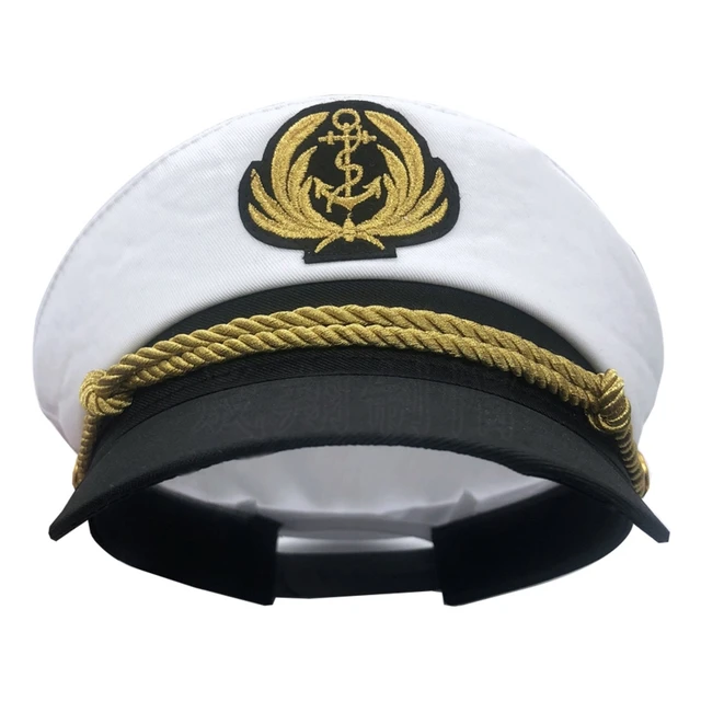 Sombrero de capitán marino para hombre y mujer, gorro ajustable de marinero,  disfraz de barco, para adulto y niño - AliExpress