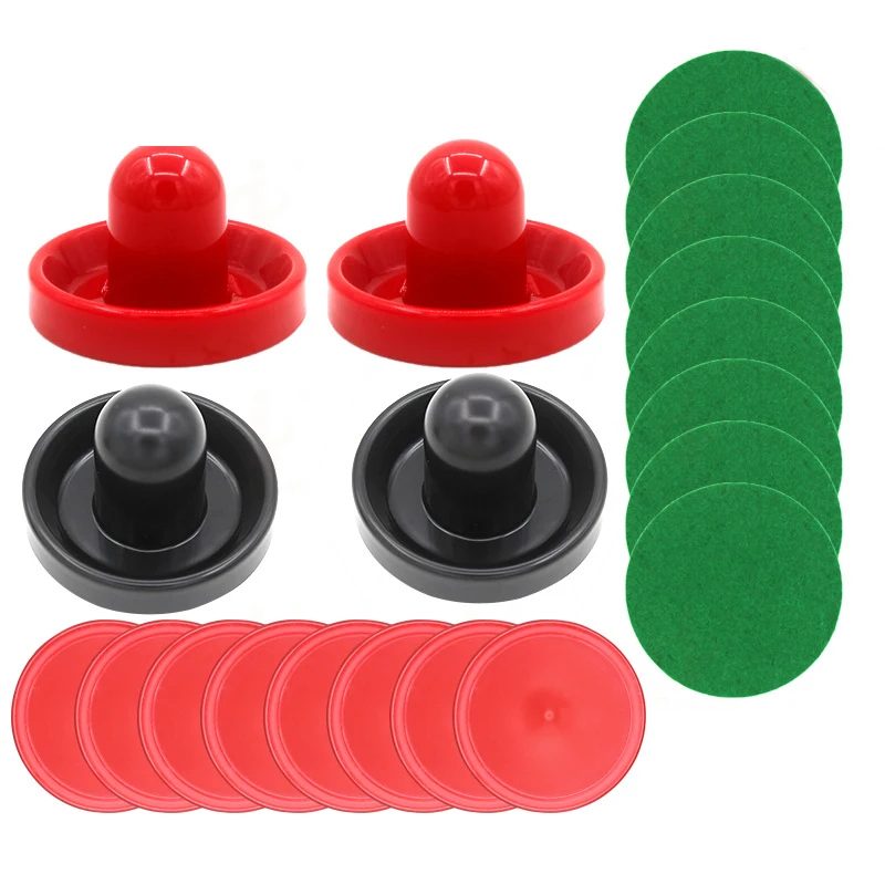 96mm Air Hockey Accessories Batting Tool Set Push Handle Table Hockey Flannel Plastic Multicolor Entertainment Toy Game Set