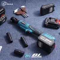 47.5NM Cordless Electric Wrench Right Angle Ratchet Wrench Set Angle Drill Screwdriver Repair Tool For Makita Battery Power Tool