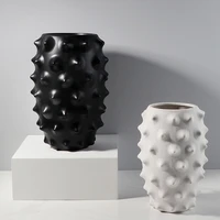 table luxury vase of flowers ceramique white decorative vase modern nordic style design vaso decorativo minimalist home decor