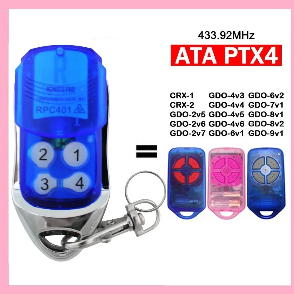 Ata Ptx4 Herculift Пульт Дистанционного Управления Для Гаражных Ворот Securacode Замена 433 92