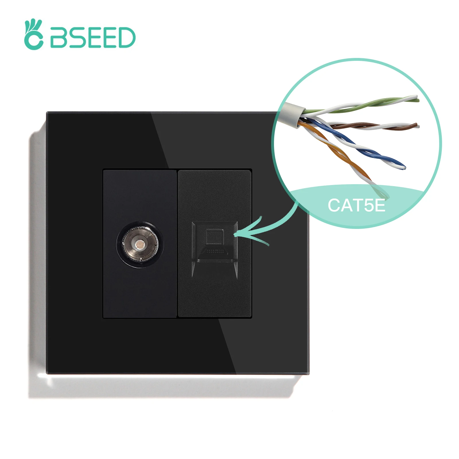 

BSEED ТВ настенная розетка из закаленного стекла