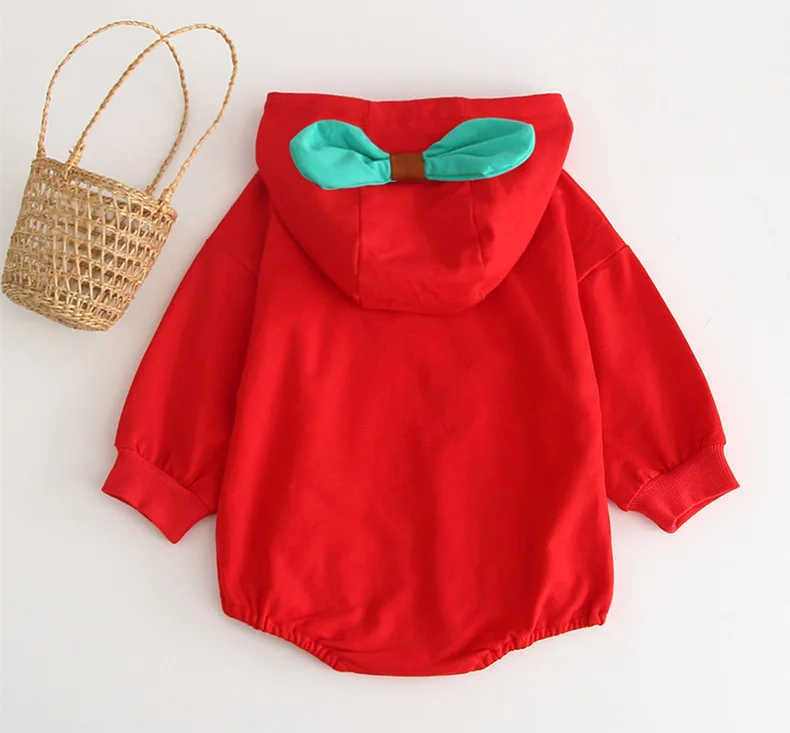 Осенняя одежда Sprint с длинным рукавом и капюшоном Одежда для новорожденных