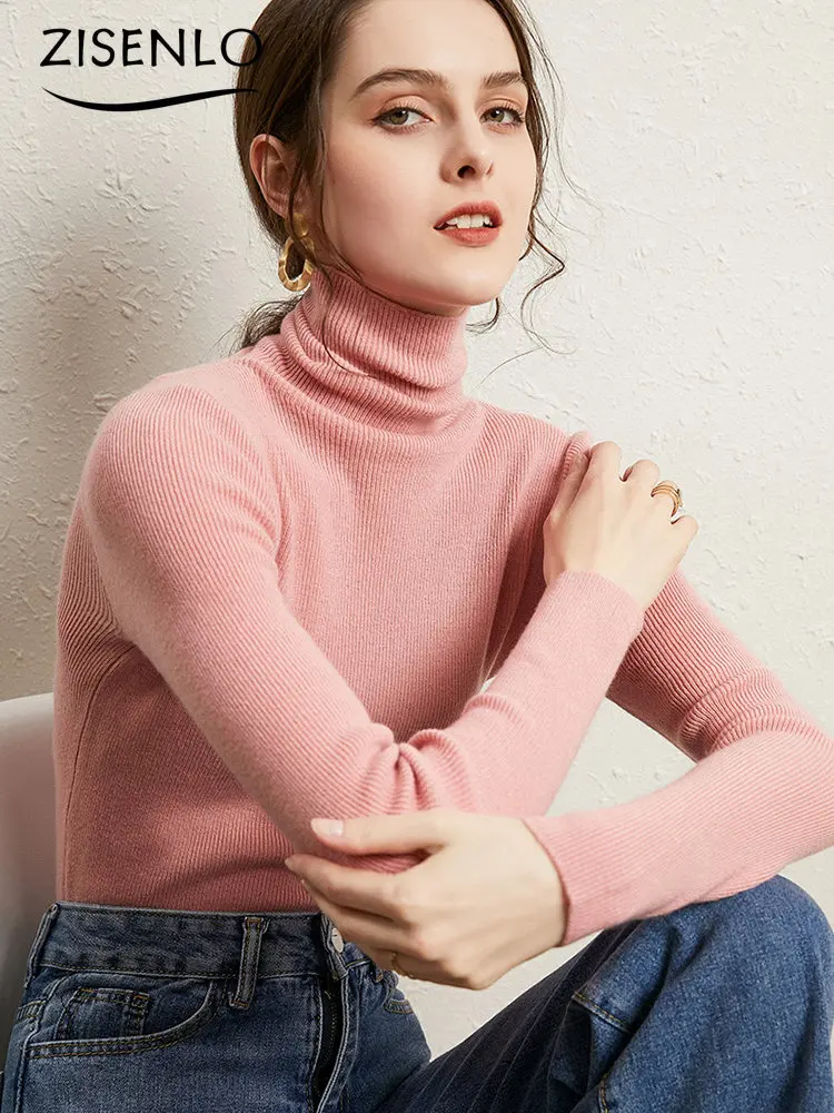 

Sweater Woman Winter 2022 New Pile Collar Bottoming Shirt Turtle Neck Slim Knit Inside Fashion Tops 2022 Women Warm Pullover