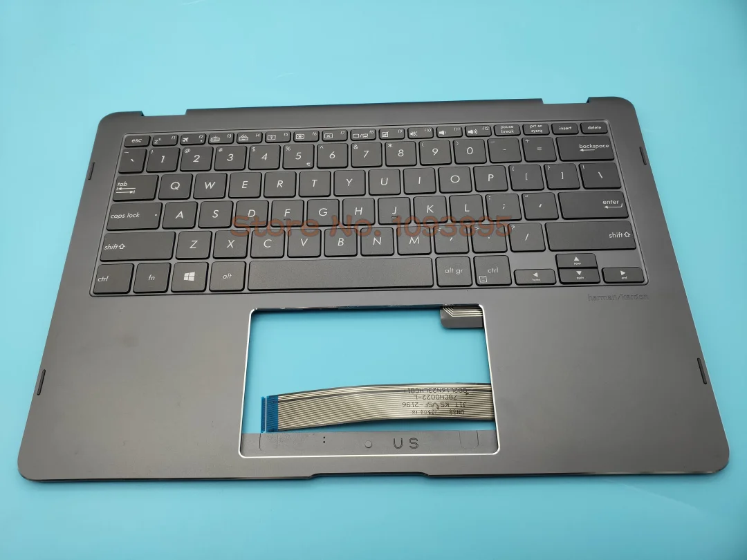 Новинка для ноутбуков Asus ZenBook Flip S UX370 UX370UA UX370UAF 370остальный ноутбук английская клавиатура с подсветкой верхний корпус упор для рук