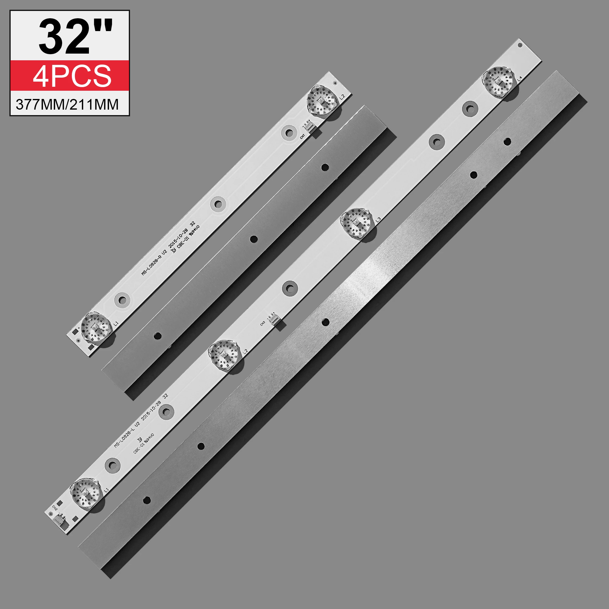 New 8pcs/2set LED Backlight strip for akai AKTV3221 32LED38P JS-D-JP3220-041EC E32F2000 D32-0A35 MS-L0928-L R V2 HV320WHB-N80