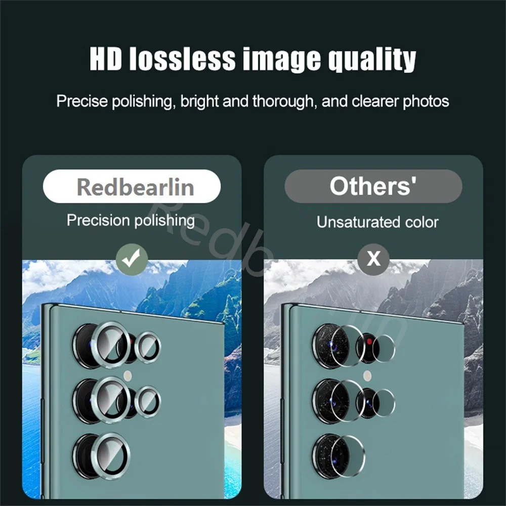 10/20pcs Camera Protector Glass for Samsung S22 S23 Ultra S23 Plus Full Cover Lens Metal Protector Camera Film