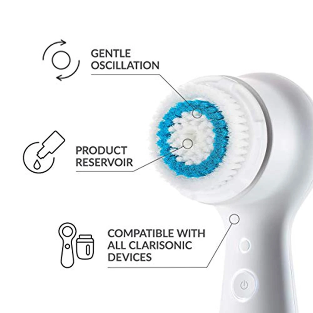 4 шт. сменная щетка для лица и очищающее средство насадки кисти Clarisonic