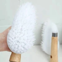 solid wood handle laundry brush household multi function cleaning brush wall tile bathroom floor brush shoe brush