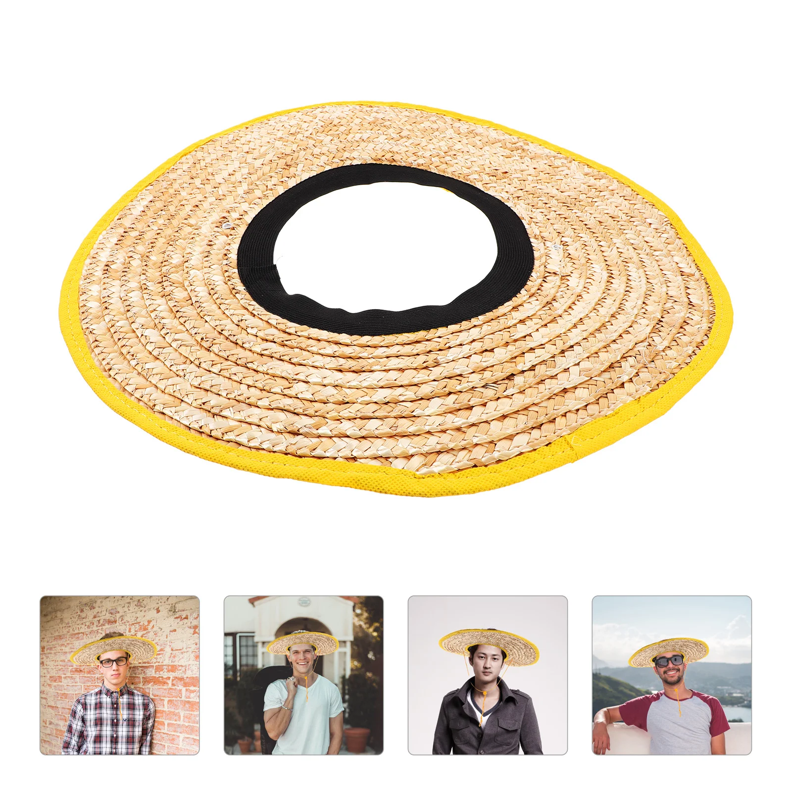 

Hard Hat Visor Construction Hat Cover Hook and Loop Straw 45cm Visor