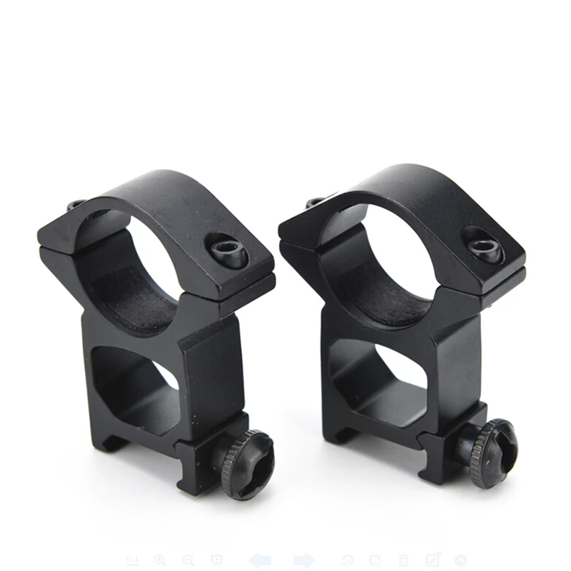 

25mm 1 Inch High Profile Ring Scope Weaver Rail Mount 20mm Picatinny Scope Mounts & Accessories Black 2 Pcs