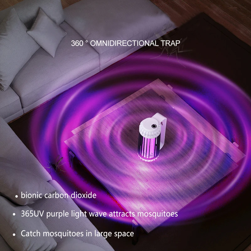 2022 Новая электрическая лампа от комаров с электрошоком USB, ловушка для мух и отпугиватель насекомых для спальни на открытом воздухе.