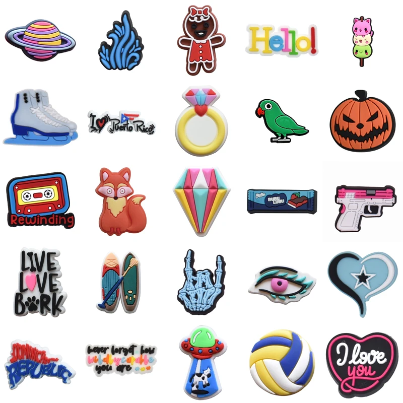 

Wholesale Bulk Kids Set Jeans Shoe Charms Decorations for Crocs Para Pins Women Charm Girl Shoes Accessories Gifts Men Boy Packs