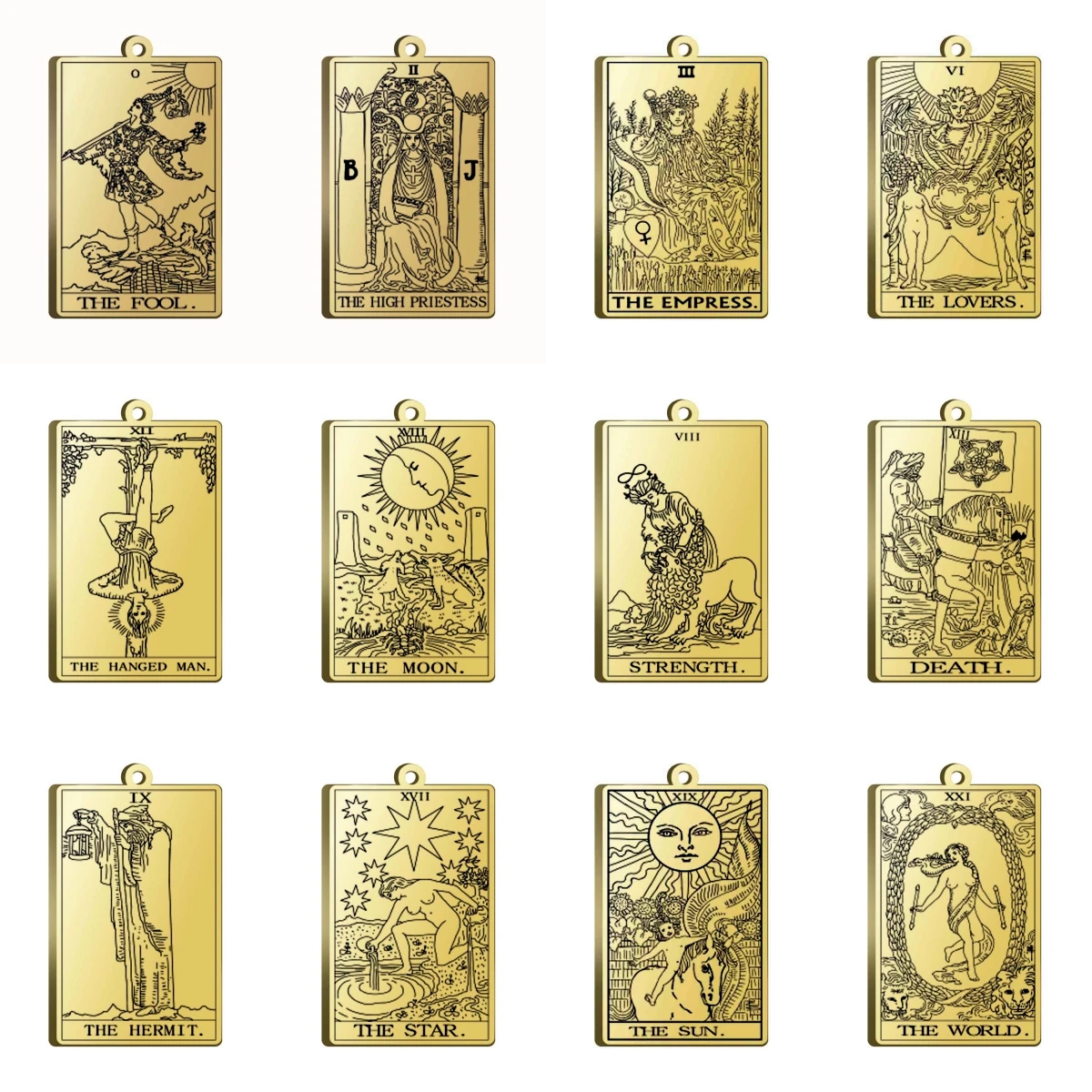 Фото LIKGREAT 1 шт. ретро карты Таро кулон из нержавеющей стали Major Arcana гадание DIY Шарм для браслета ожерелье ювелирные изделия оптом №2