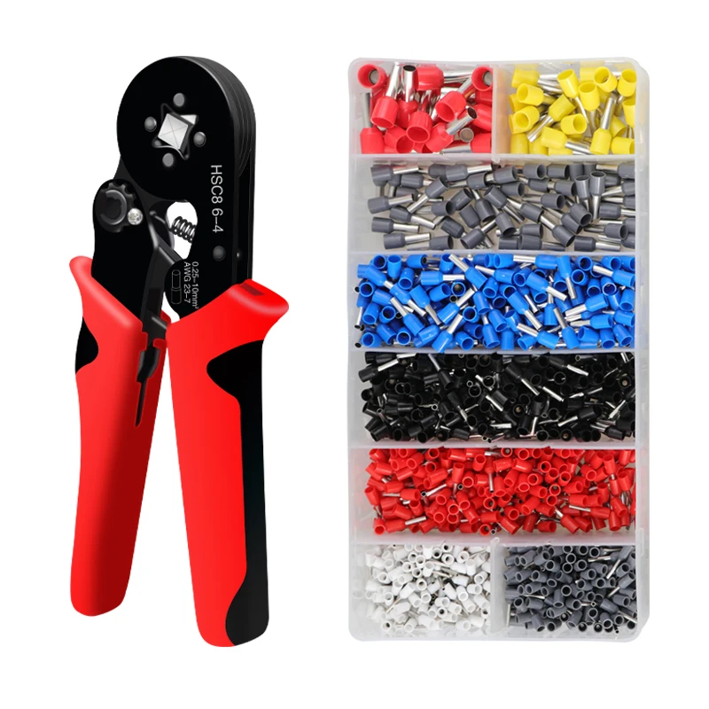 Обжимные клещи HSC8 6-4A, трубчатые мини-Обжимные Щипцы для проводов, бытовой электрический комплект с коробкой - Апрельский топ товаров с Али