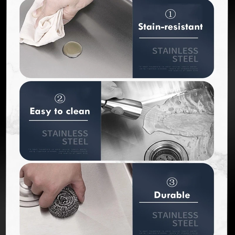 304 кухонная раковина из нержавеющей стали Topmount или Undermount Одиночная для дома