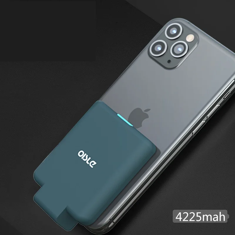 

OISLE 4225mah mini portable mobile power bank for iphone X 11 12 battery case for Samsung S10/S9/s20 FOR Huawei p30/P20 PRO/P40