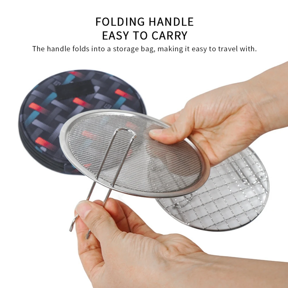 

Small Portable Barbecue Net Folding Barbecue Rack Camping Barbecue Rack Stainless Steel Collapsible Barbecue Stove