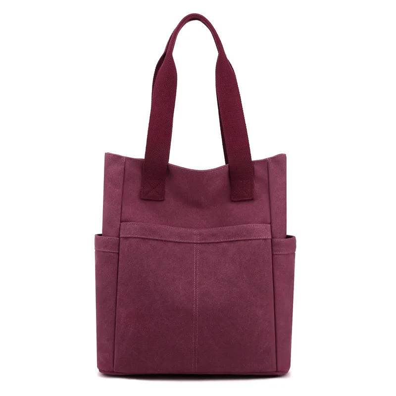 

Women Canvas Handbags 2023 New European Style Vintage Women Shoulder Bags Large Capacity Female Tote Bags Travel Shopping Bags