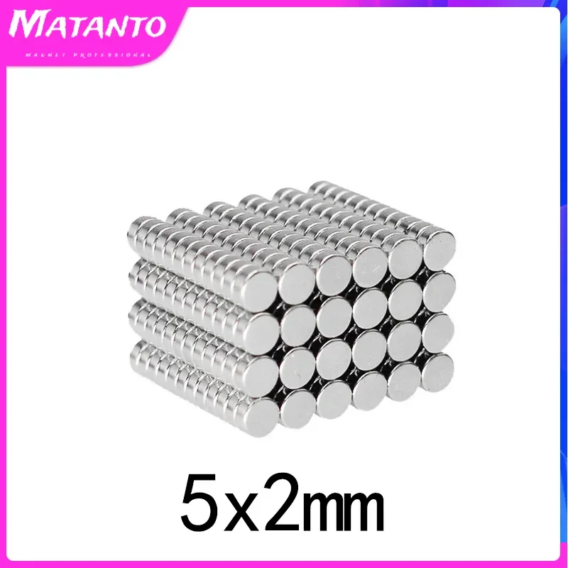 

Круглые магниты 5x2 мм, 5x2 мм, сильный, мощный магнит для холодильника, DIY, здания, научной работы, ремесла, образования