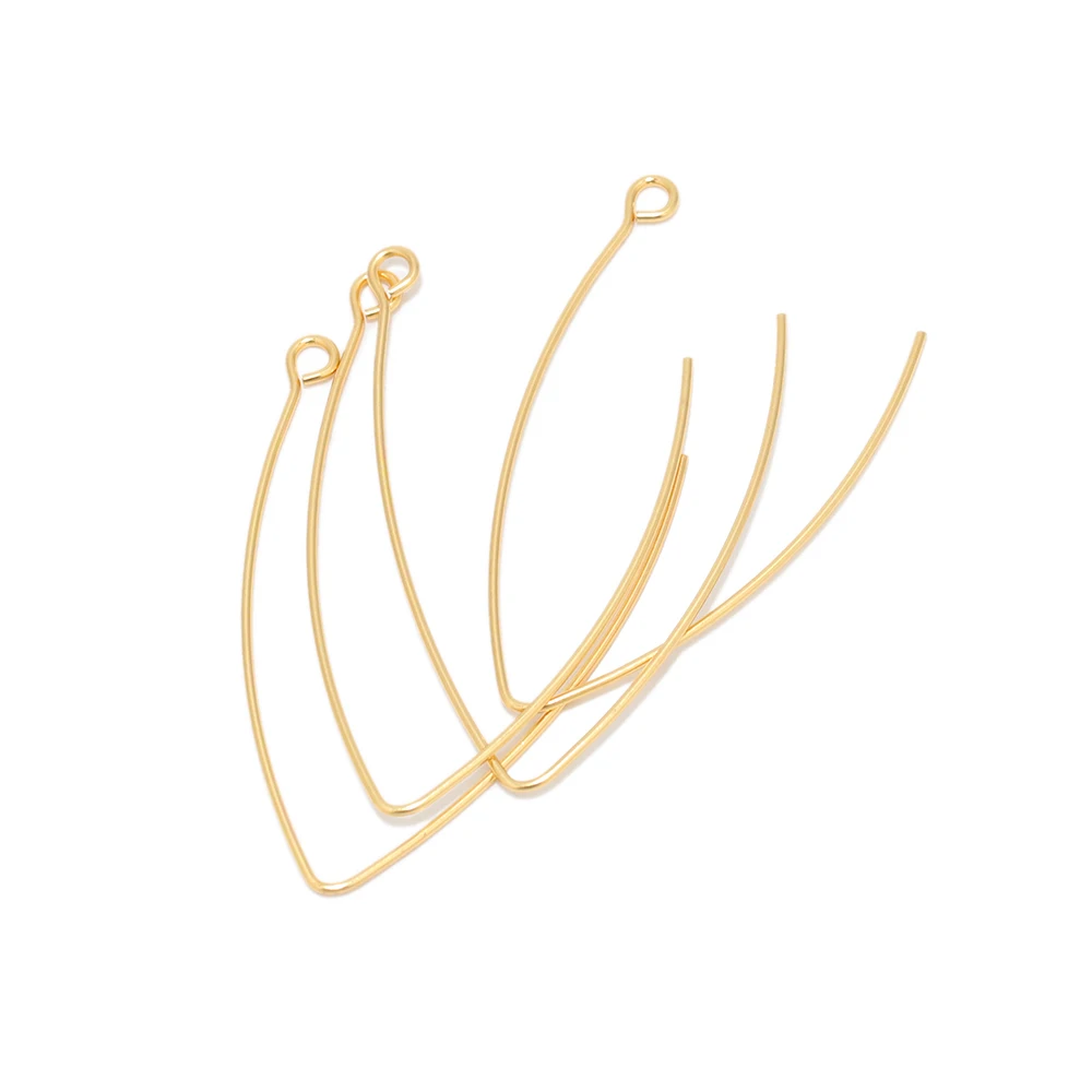 

20Pcs Stainless Steel V Shape Ear Hooks Ear Hook Wire Settings 30/40MM For DIY Jewelry Making Handicraft Earrings Accessories