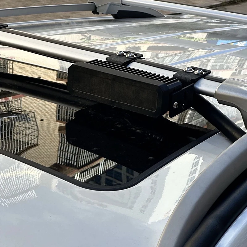 Фото Кронштейн для прожектора на крышу Nissan Patrol Y60, 1 пара, из утолщенной марганцевой стали, для багажника Safari №4