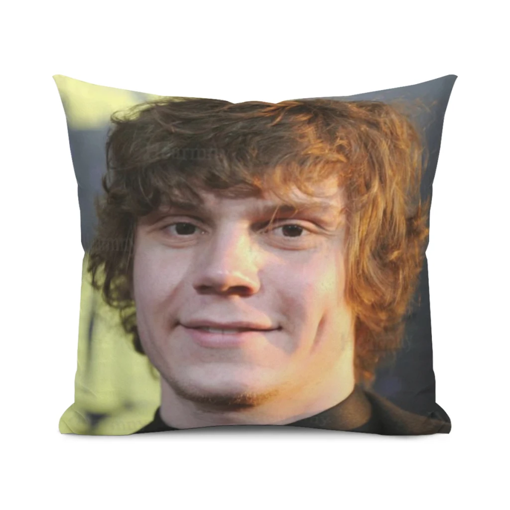 

New-Evan-Peters-Pillow-Case-For-Home-Decorative-Pillows-Cover-Invisible-Zippered-Throw-PillowCases-25x25~70x70CM